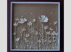 Meadow Book Paper Sculpture in Shadow Box by TheThinks on Etsy