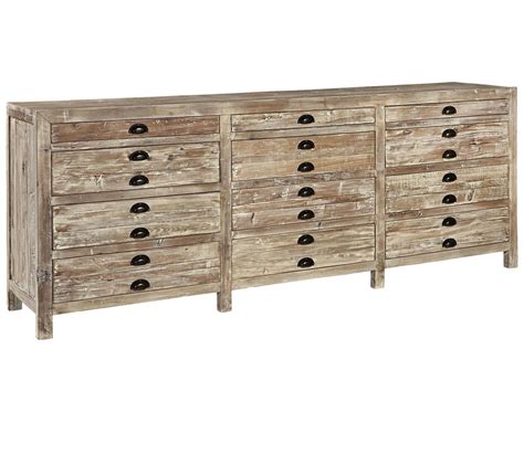 apothecary reclaimed wood  drawer storage chest zin home