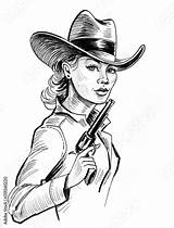 Cowgirls Veedrijfster Sheriffs Dateien Finden ähnliche sketch template