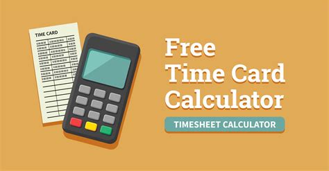 time card calculator timesheet calculator   work
