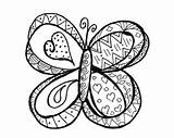 Coloring Doodle Butterfly Pages Printable Christmas Color Print Getcolorings Just sketch template