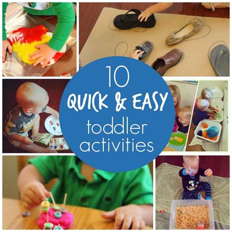 quick easy toddler activities toddler approved