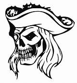 Pirate Skull Clipart Skulls Drawing Vinyl Hat Clip Pirates Coloring Sword Decals Pages Printable Sugar Crossbones Decal Drawings Cut Logo sketch template