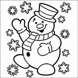Coloring Snowman Pages Preschool Getcolorings sketch template