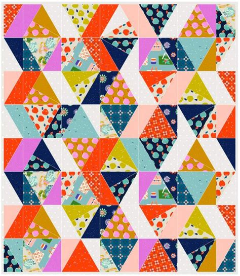 fun  scrap quilt patterns suzy quilts triangle quilt