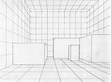 Perspective Grid Point Grids Drawing Printable Template Examples Using Printablee Two Via Basic sketch template