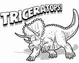 Triceratops Coloring Getcolorings sketch template