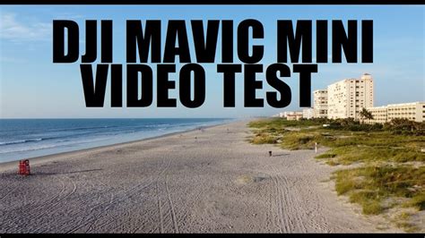 dji mavic mini raw video camera quality test  edit flight cocoa beach florida youtube