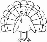 Coloring Turkey Pages Easy Kids Coloringbay sketch template