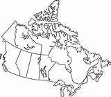 Canada Map Outline Blank Printable Provinces Maps Capitals Drawing Ca Landform Connections Canadian Lakes Great Carte Cbc Du Theblog Pages sketch template