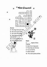 Crossword Worksheet Esl sketch template