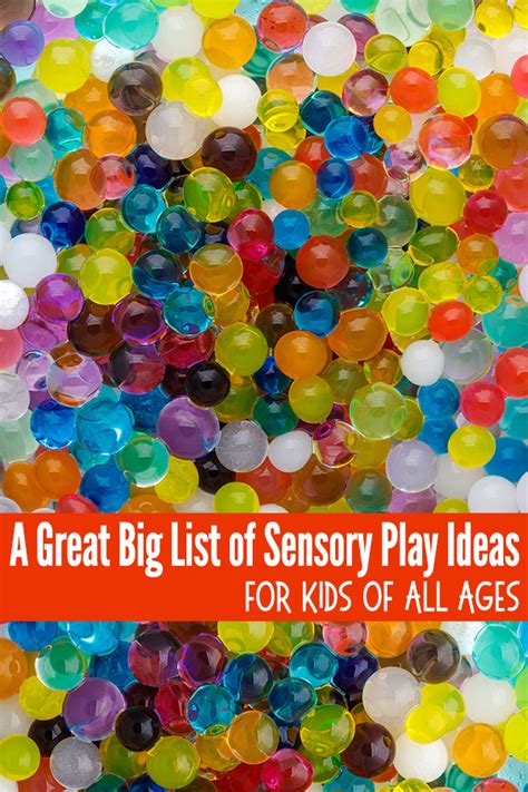 sensory activities  babies toddlers preschoolers bigger kids
