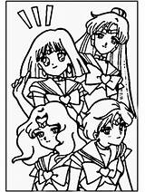 Coloring Sailor Pages Library Moon Mini sketch template