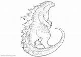 Coloring Godzilla Pages Shin Popular Monster sketch template
