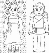 Coloring American Pages Isabelle Doll Girl Dolls Printable sketch template