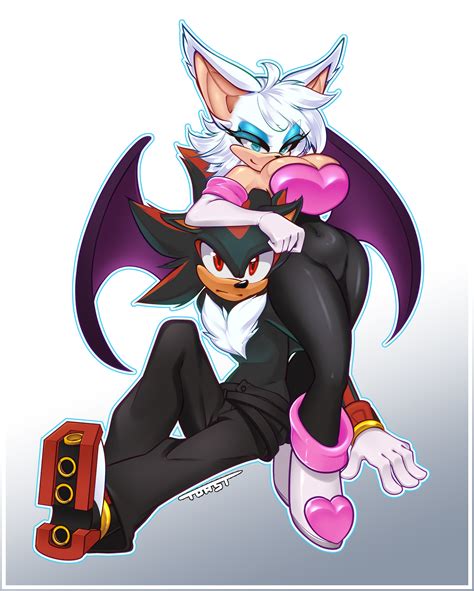 rouge and shadow by toast arts on newgrounds