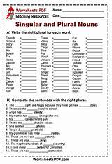 Plural Singular Worksheets Nouns Pdf Worksheet Write Noun Word Each Right Exercises Answers Practice Following Answer Key Plurals English Exercise sketch template