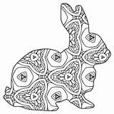 Coloring Pages Animal Geometric Printable Animals Rabbit Colouring Thecottagemarket Kids Color Shapes Book Just sketch template