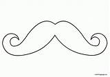 Moustache Mustache Coloringhome sketch template