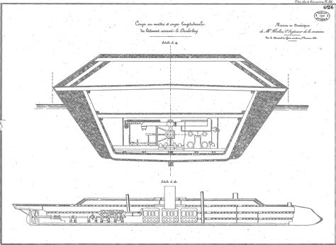 french designed ironclad naval war  sea