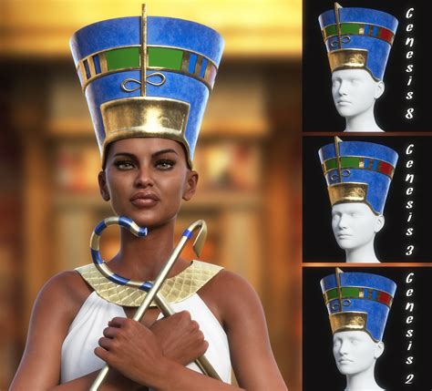 Egyptian Headdress And Accessories Daz 3d