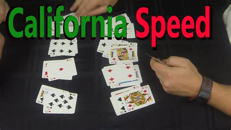 How To Play California Speed Card Game Youtube