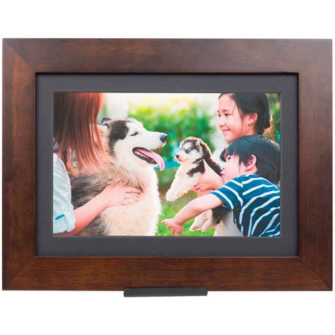 simply smart home photoshare  espresso smart frame whd touchscreen  hsn