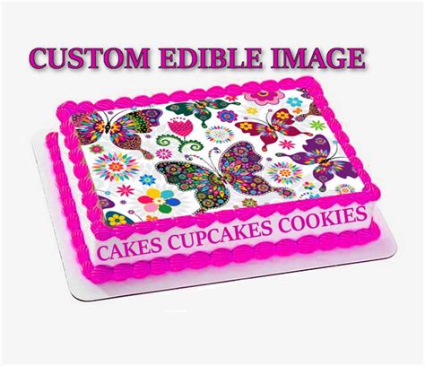 custom edible image cake topper etsy