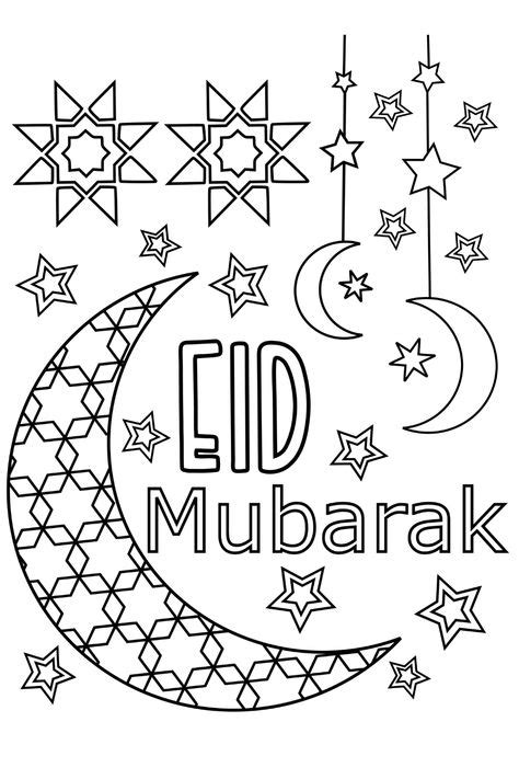 eid mubarak coloring pages ideas   coloring pages eid eid