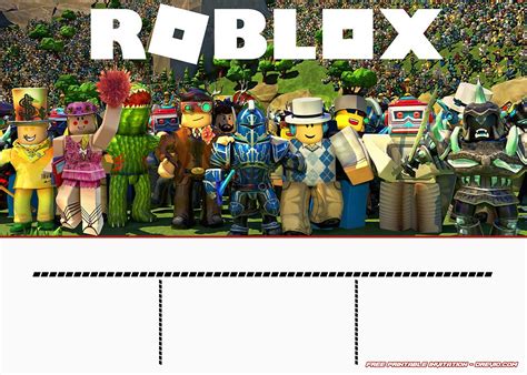 printable roblox invitation templates  hundreds