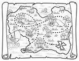 Pirate Coloring Map Treasure Maps Pages Pirates Neverland Jake Coloriage Kids Deviantart Carte Au Trésor Toys Printable Disney Colouring Hurry sketch template
