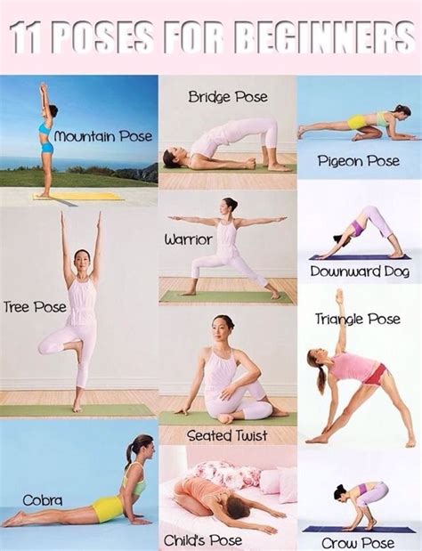 simple yoga poses  beginners fac pinterest