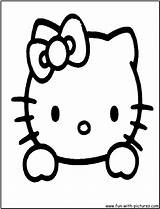 Kitty Hello Coloring Face Pages Color Printable Head Band Colouring Books Fun Popular Choose Board Coloringhome sketch template
