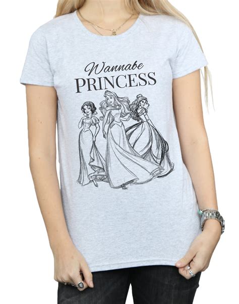 Disney Princess Womens Wannabe Princess T Shirt Ebay