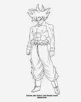 Goku Instinct Dbz Jiren Mastered Draw Pngitem Vegeta Form Coloringhome sketch template