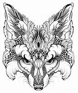 Zentangle Psychedelic Renard Vos Psykedelisk Kleurplaten Stijl Psychedelisch Moeilijke Coloriage Katt Eau Croup Abstrakt Dieren Coloringpagesfortoddlers Yellowimages épinglé Volwassenen Ausdrucken sketch template