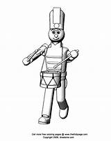 Coloring Toy Soldier Pages Christmas Soldiers Printable Kids Holiday Library Clipart Cartoon Popular sketch template