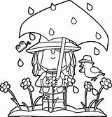 Coloring Spring Children Outdoor Showers Activities Comments Coloringhome sketch template