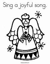 Coloring Christmas Merry Pages Song Joyful Angel Mom Mommy Sing God Highest Glory Print Noodle Twisty Worksheet Cursive Built California sketch template
