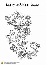 Coloriage Mandalas Mandala Hugolescargot Henna Vines Imprimer Doodle Adultes Stci sketch template