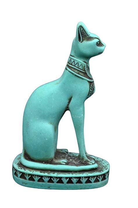 rare antique ancient egyptian statue goddess bastet cat magic good