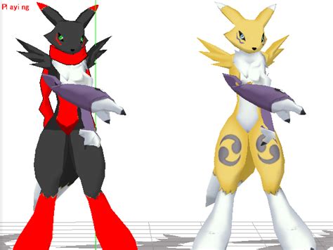 ling renamon lucario butterfly {3d swf[wip]} by nyinxdelune on deviantart