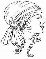 Coloring Pages Flapper Gypsy Getdrawings Getcolorings sketch template