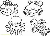 Coloring Sea Pages Animals Kids Getdrawings sketch template