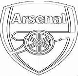 Arsenal Coloring Pages Chelsea Olahraga Football Line Club sketch template