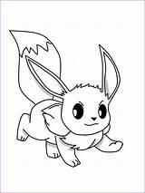 Eevee Pokemon sketch template