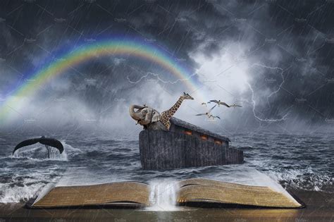 noahs ark biblical story high quality stock  creative market