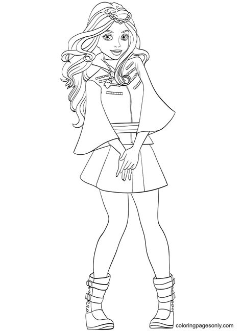 descendants evie coloring page  printable coloring pages