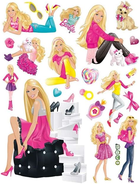 Fangeplus Tm Diy Removable Barbie Doll Girl Room Art Mural