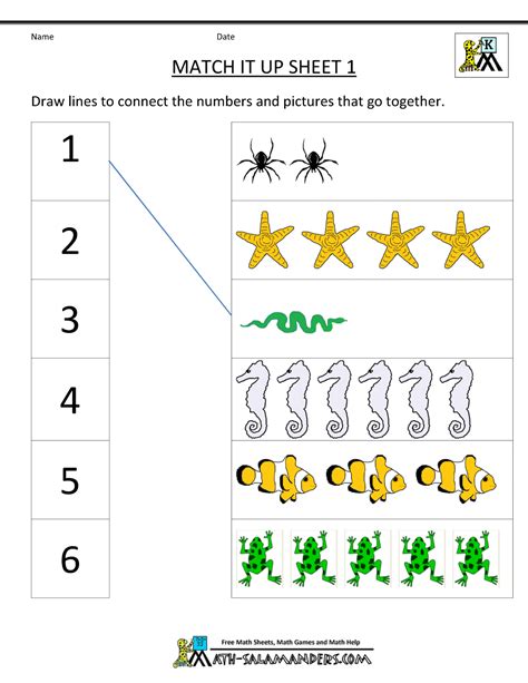 printable kindergarten math worksheets kindergarten math